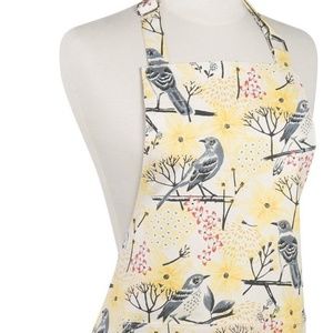 Now Designs Apron Mockingbird Yellow NWT